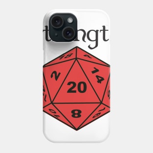 Strength Stat D20 Phone Case