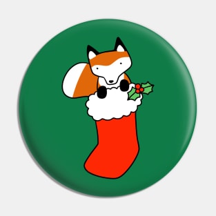 Christmas Stocking Fox Pin