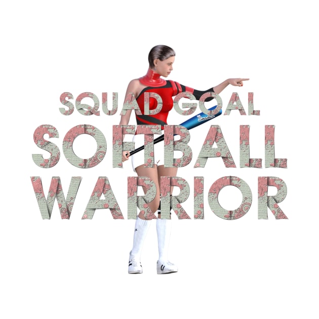 Softball Warrior by teepossible