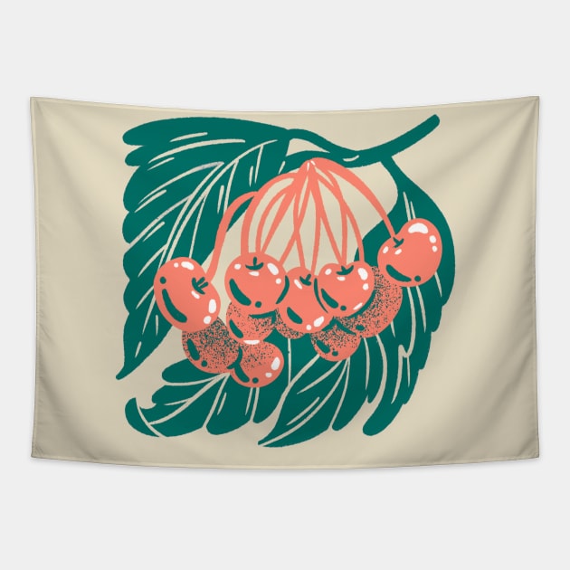 Cherries Tapestry by JordanKay