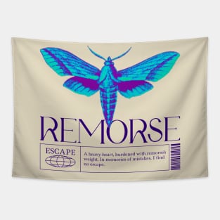 Beautiful Moth Remorse Regret Tapestry