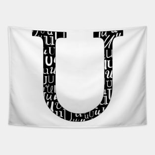 U Filled - Typography Tapestry