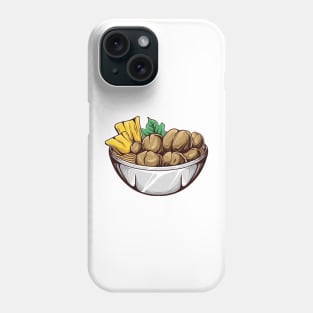 Meatball Ilustration Phone Case