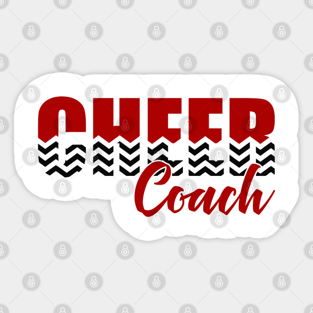 Cheer Coach Cheer Coach Gift Idea Sticker Teepublic