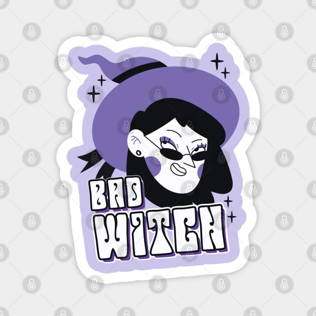 bad witch Magnet by ArtStopCreative