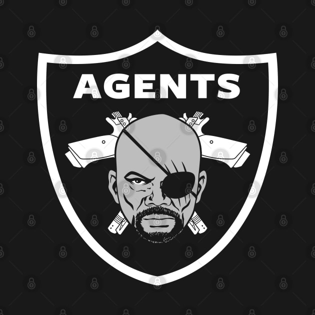 Agents Cool Superhero Sports Logo Parody by BoggsNicolas