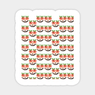 Peach Seamless Pattern Magnet