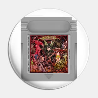 Satan Worshipping Doom Game Cartridge Pin