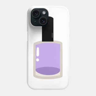 Lilac nail polish bottle Phone Case