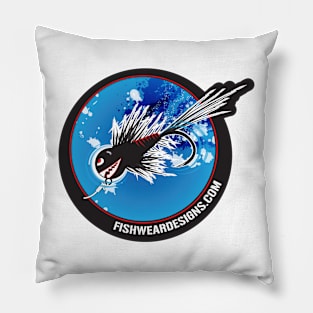 Psycho Nyph Fly Fishing Design Pillow