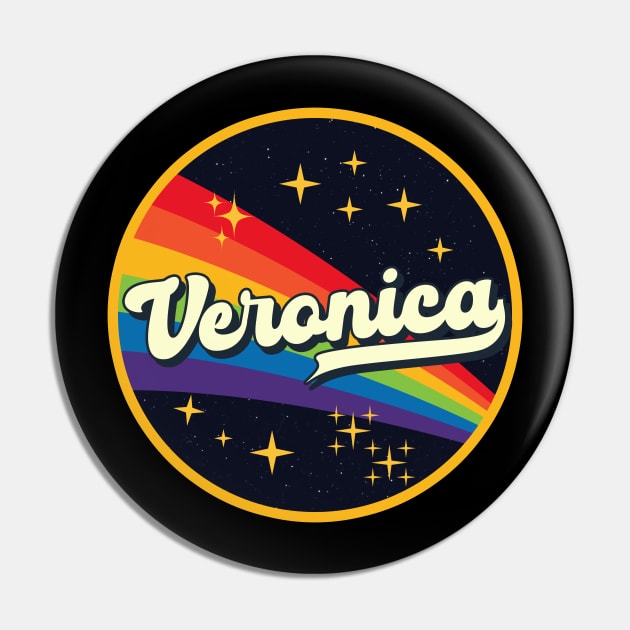 Veronica // Rainbow In Space Vintage Style Pin by LMW Art