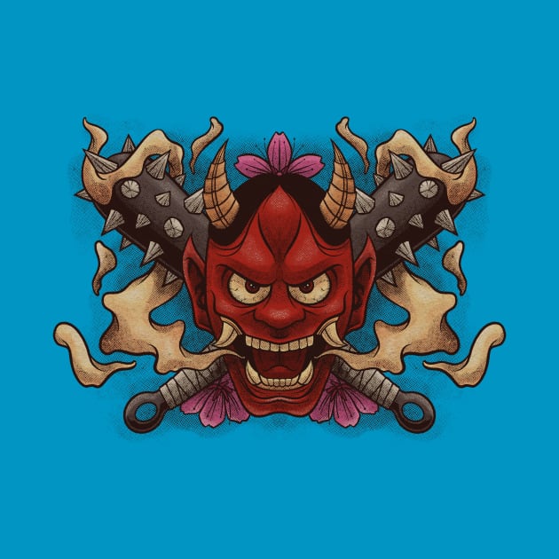 Angry Red Oni by snapedsgn