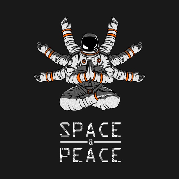 meditating astronaut by HurdyGurdy