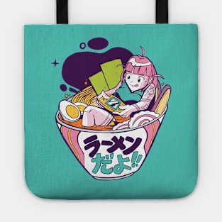 Gamer Girl in a Bowl of Ramen Tote