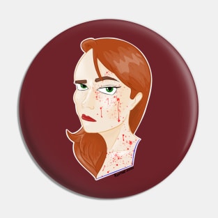 Bloody Good Self Portrait Pin