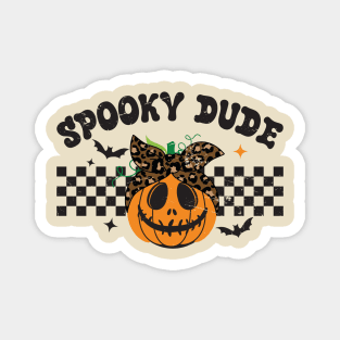 Vintage Spooky Dude Halloween Pumpkin Magnet