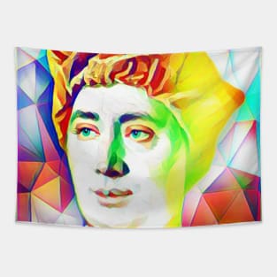 David Hume Colourful Portrait | David Hume Artwork 10 Tapestry