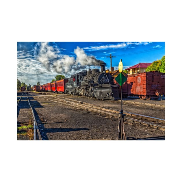 Cumbres and Toltec Narrow Gauge Railroad Chama New Mexico Yard by Gestalt Imagery