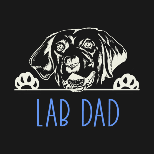 Lab Dad with Labrador Retriever Dog T-Shirt