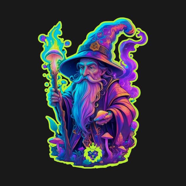 Psychedelic mushroom wizard by GreenKing