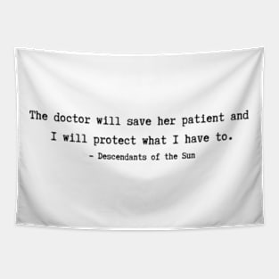 Descendants of the Sun Quotes Tapestry