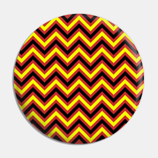 Zigzag Lines - Black Yellow Pin