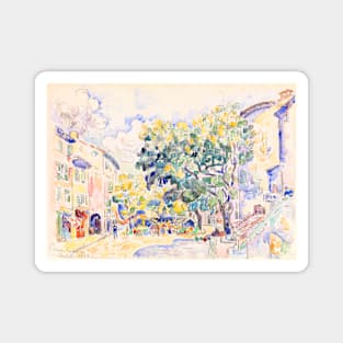 Antibes Town Scene, France, Paul Signac 1918 Magnet