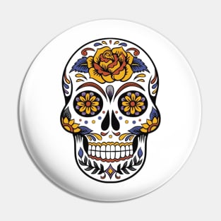 Colorful Skull Pin