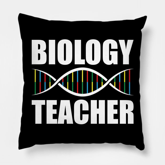 Biology Teacher Pillow by Hornak Designs