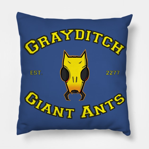 Grayditch Giant Ants Pillow by HamSambro