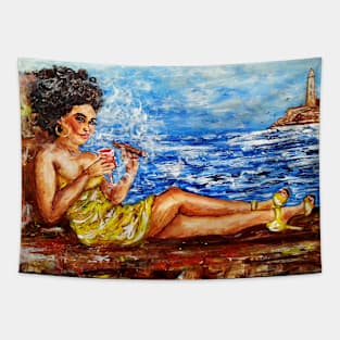 Cigar lady 86 Tapestry