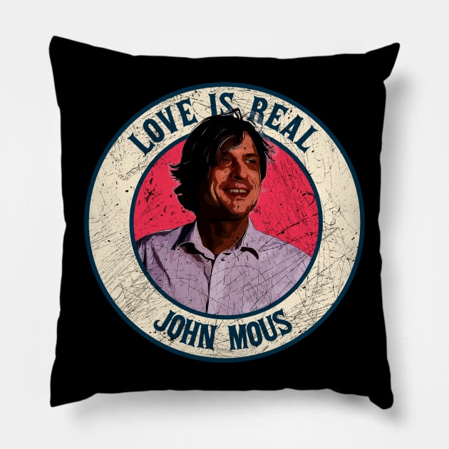 Retro Style Fan Art Design JOHN MAUS Pillow by rido public