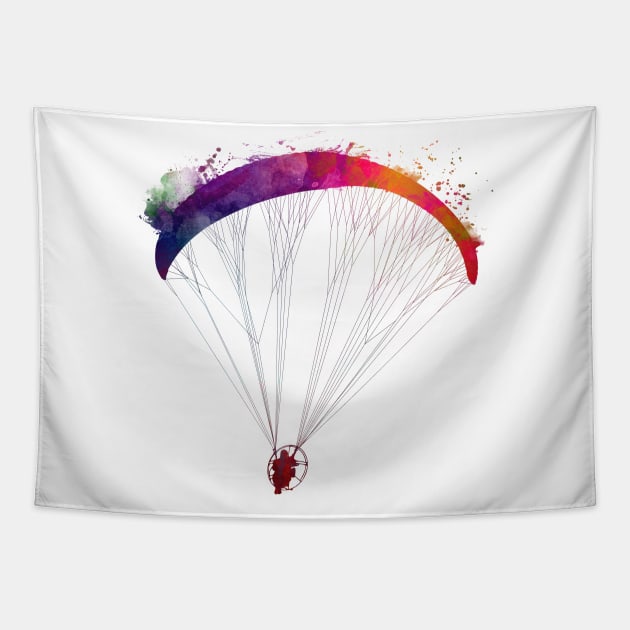 Paraglider sport art #paraglider Tapestry by JBJart