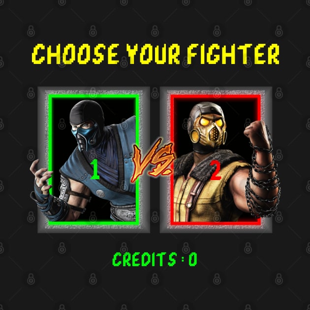 Choose your fighter - Scorpion vs Sub Zero Team by Pannolinno