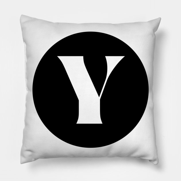 Y (Letter Initial Monogram) Pillow by n23tees