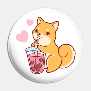 Bubble Tea Shiba Pin