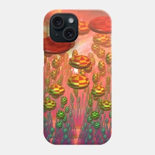 Fantasy alien garden Phone Case