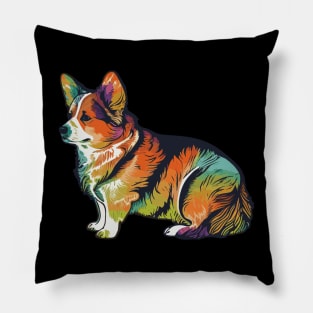 Pembroke Welsh Corgi Dog Art Pillow