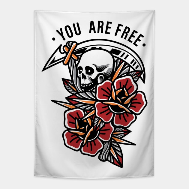 you are free Tapestry by Krisamando