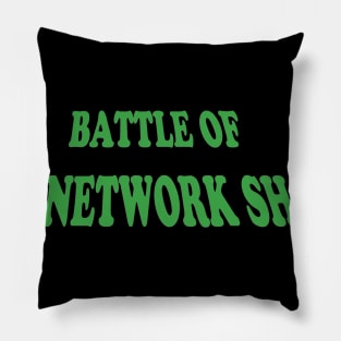 Battle of the Network Shows Podcast Logo Green Pillow