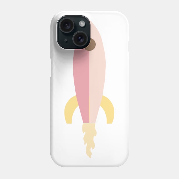 Rocket - Pink Phone Case by littlemoondance