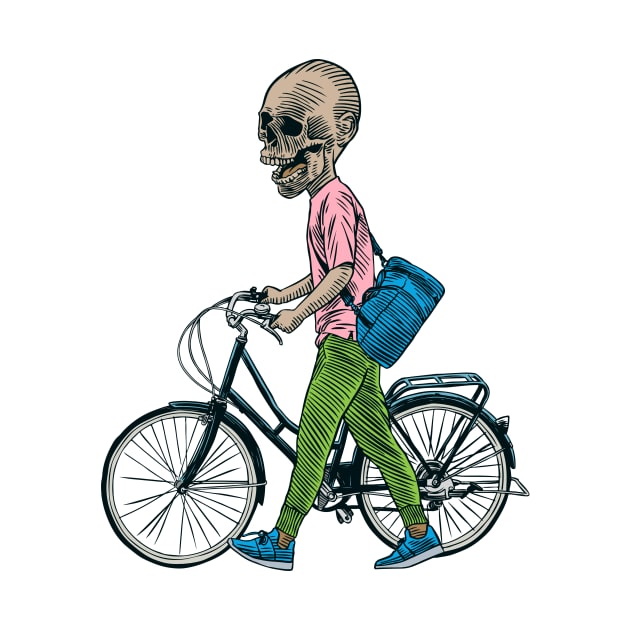 Skull Push Bicycle by jafaris