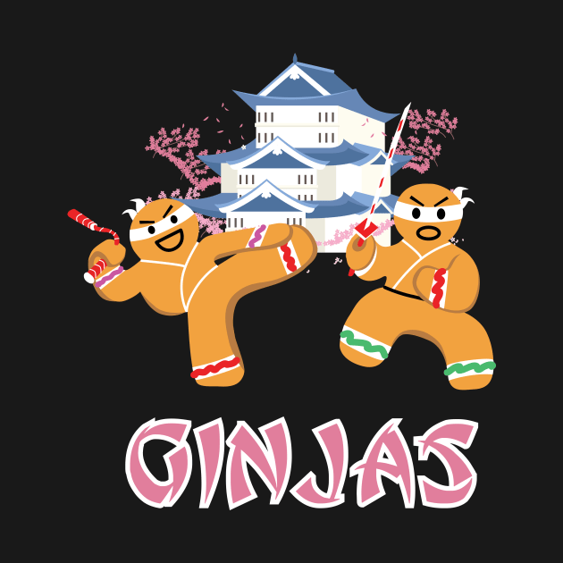 Ginjas Gingerbread Ninjas Funny Christmas by GDLife