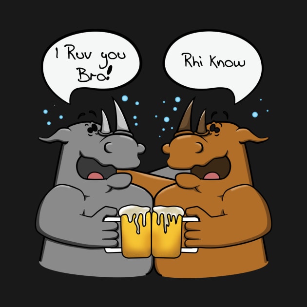 Rhino Bromance by Crate time