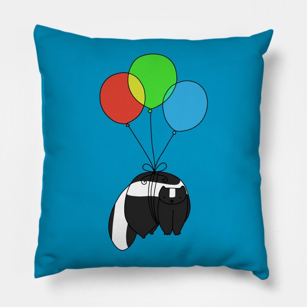 Balloon Skunk Pillow by saradaboru