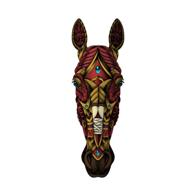 Ornate Horse Head by Psydrian