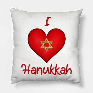 iHeart Hanukkah Pillow