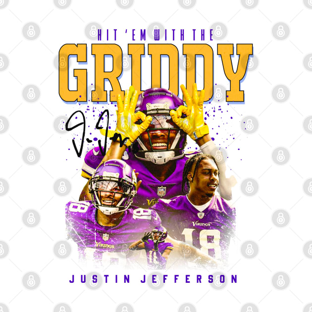 Disover Justin Jefferson Aesthetic Tribute 〶 - Justin Jefferson Minnesota Vikings - T-Shirt