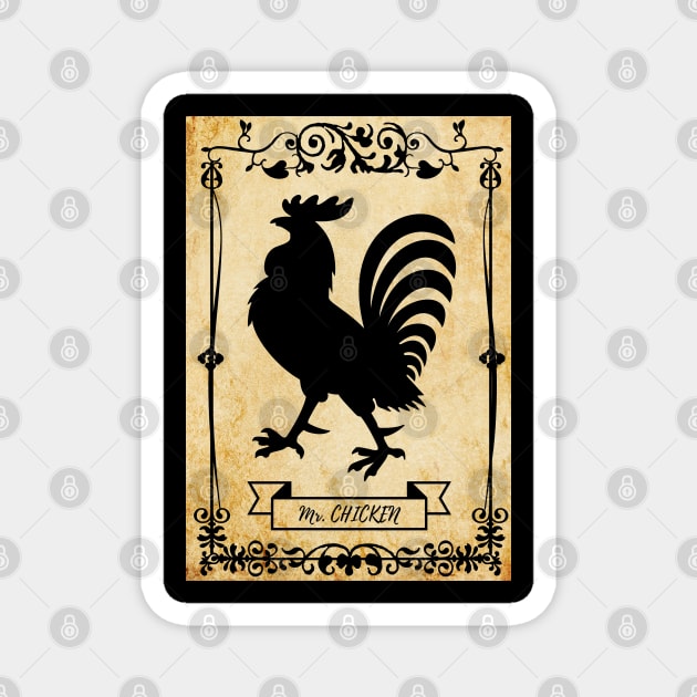 Vintage Chicken Magnet by DAHLIATTE