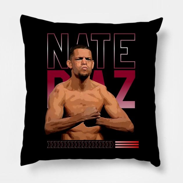 Nate Diaz Pillow by Aloenalone